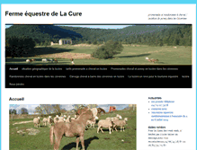 Tablet Screenshot of cheval-la-cure.com